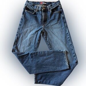 Bongo Y2K Straight Leg Jeans Junior Size 3 Dark Wash Low Rise Vintage Y2K